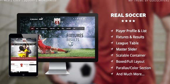 REAL SOCCER – SPORT CLUBS RESPONSIVE WP THEME
